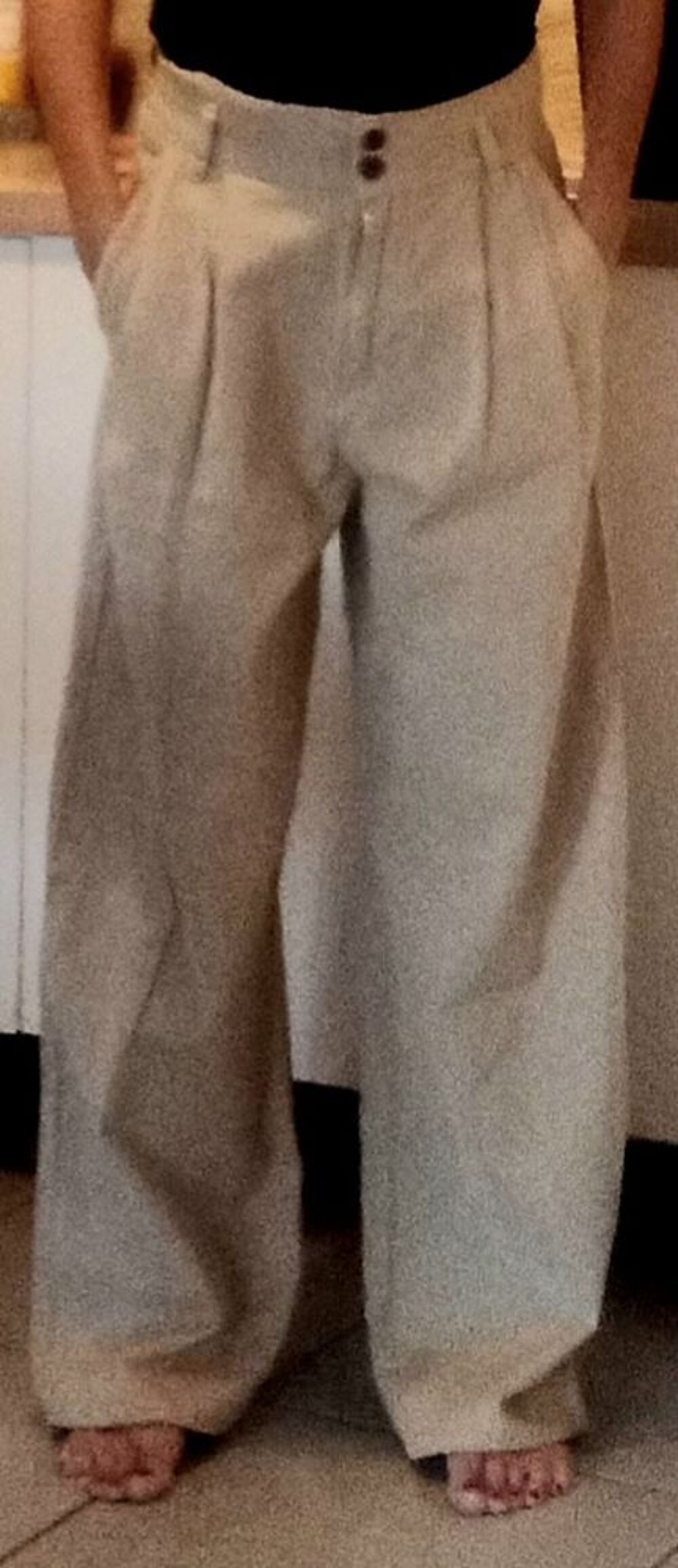 Pantalon beige Vtements