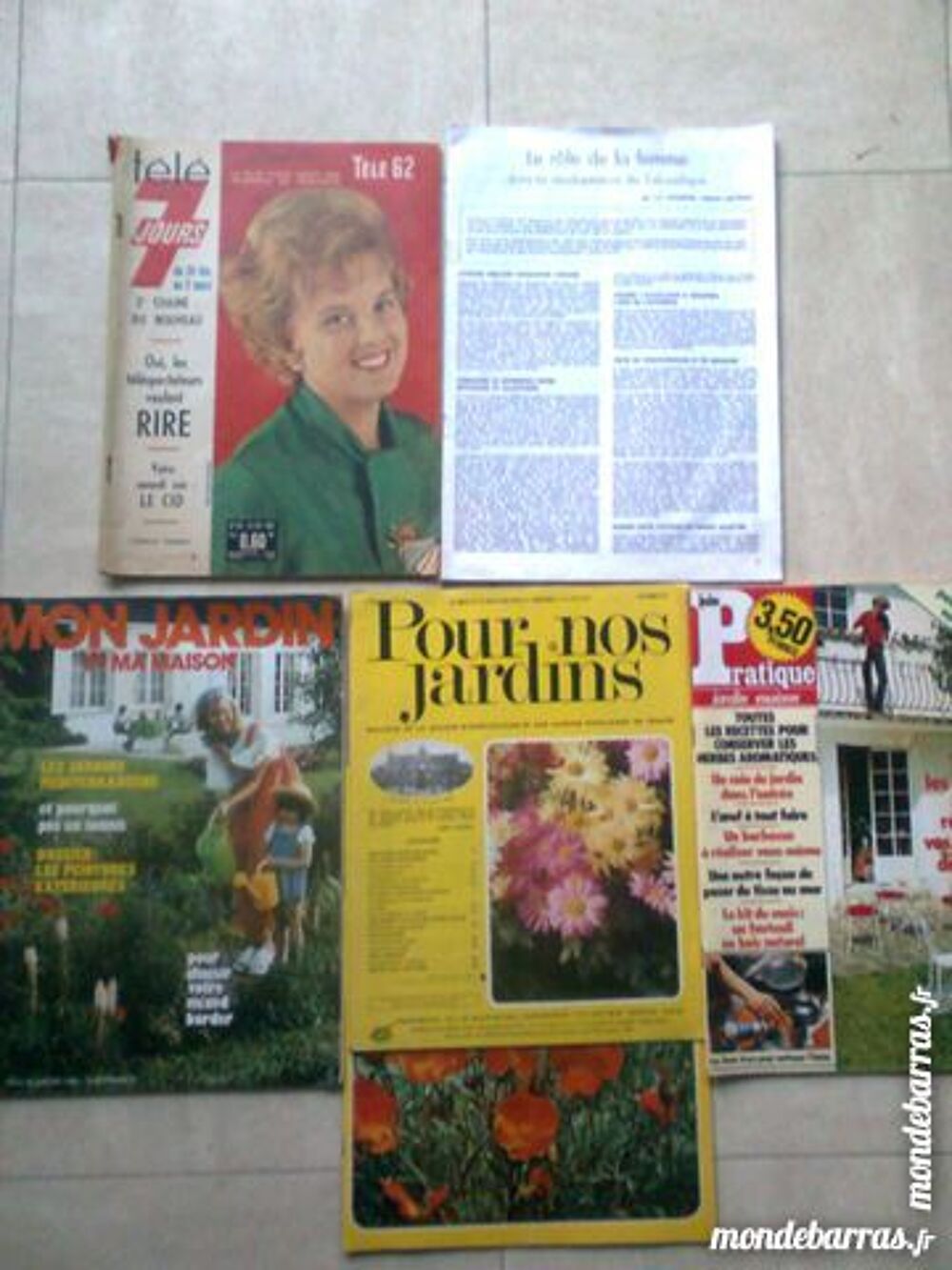 Magazines anciens , jardins ?zoe 