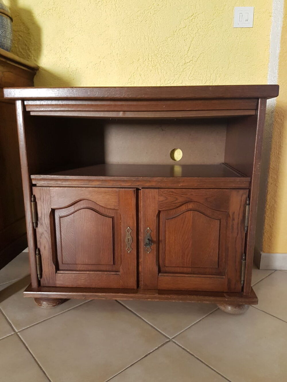 Meuble TV Hifi en ch&ecirc;ne Meubles