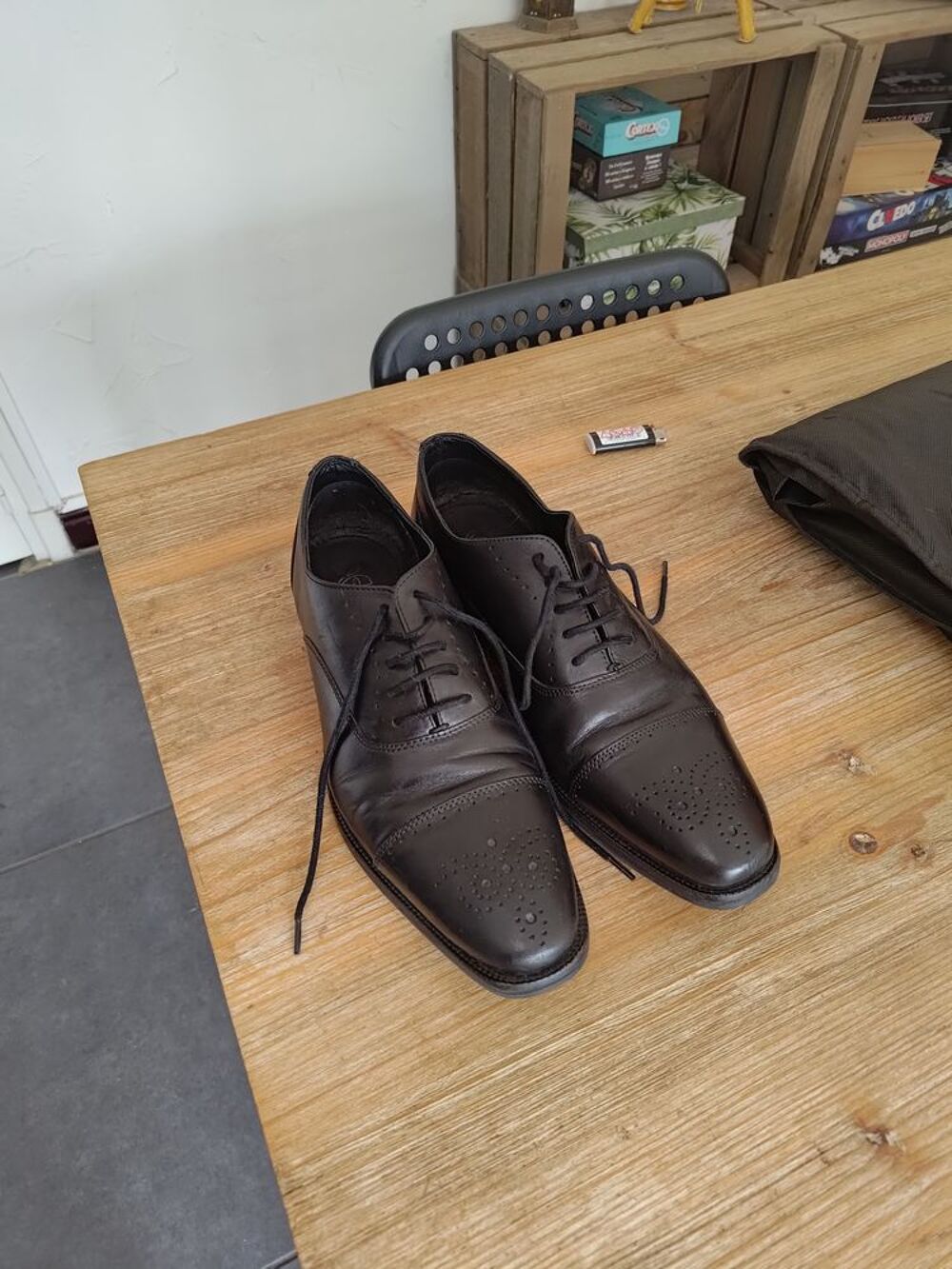 Costume Armand Thiery homme gris + chaussures de costume cui Vêtements