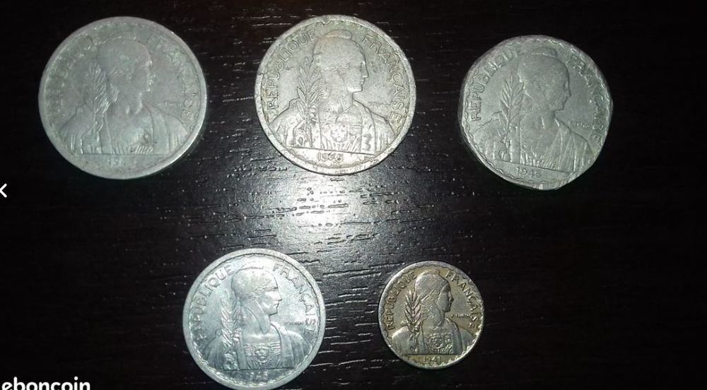 MONNAIES INDOCHINE FRANCAISE 1945 &agrave; 1947 