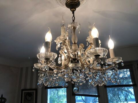 Lustre en pampilles cristal  200 Artigues-près-Bordeaux (33)