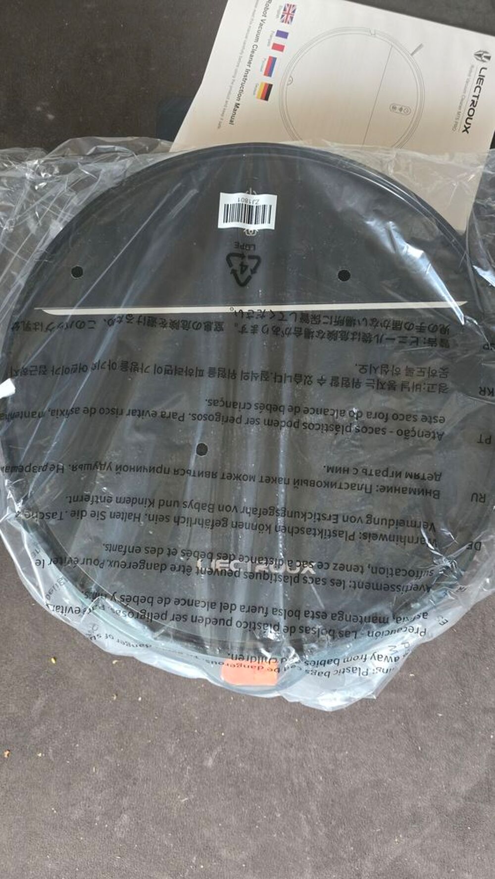 robot aspirateur/laveur Electroménager