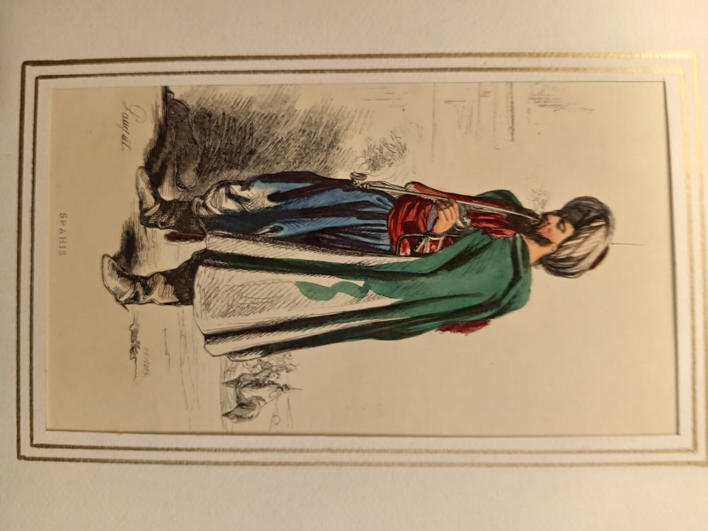 LOT DE GRAVURES ORIGINALES MILITAIRES DE 1830 