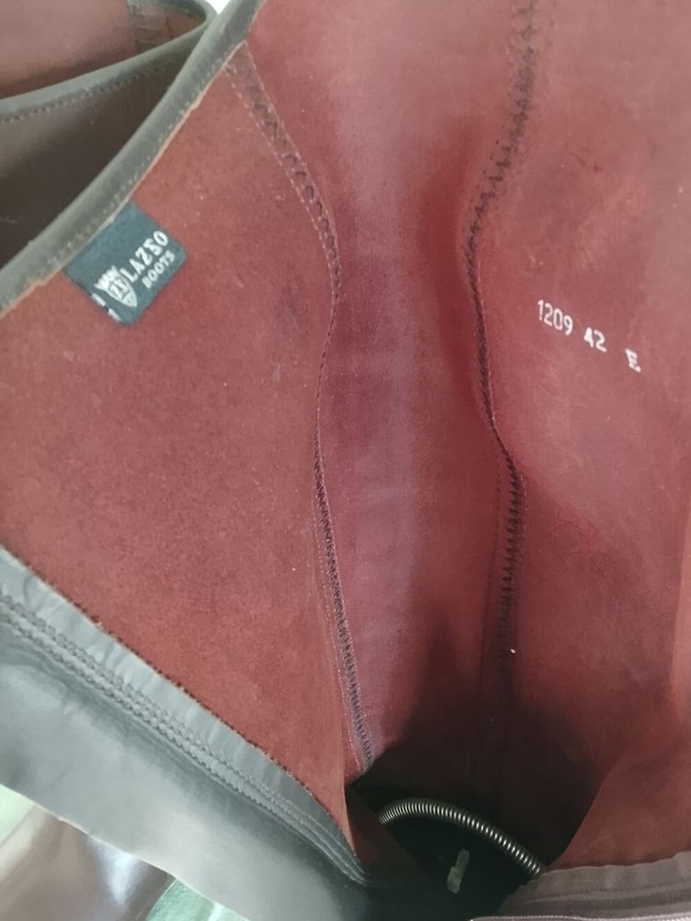 Botte cavali&egrave;re en cuir marront 41/42 femme Chaussures