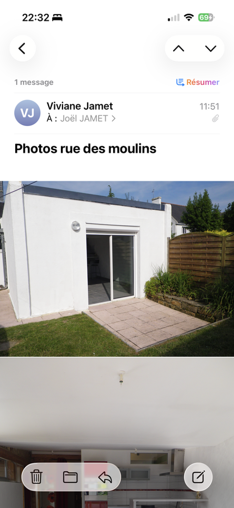  Maison de ville de plain pied au centre de Moelan sur mer  Loft - 5 pièce(s) - 78 m²