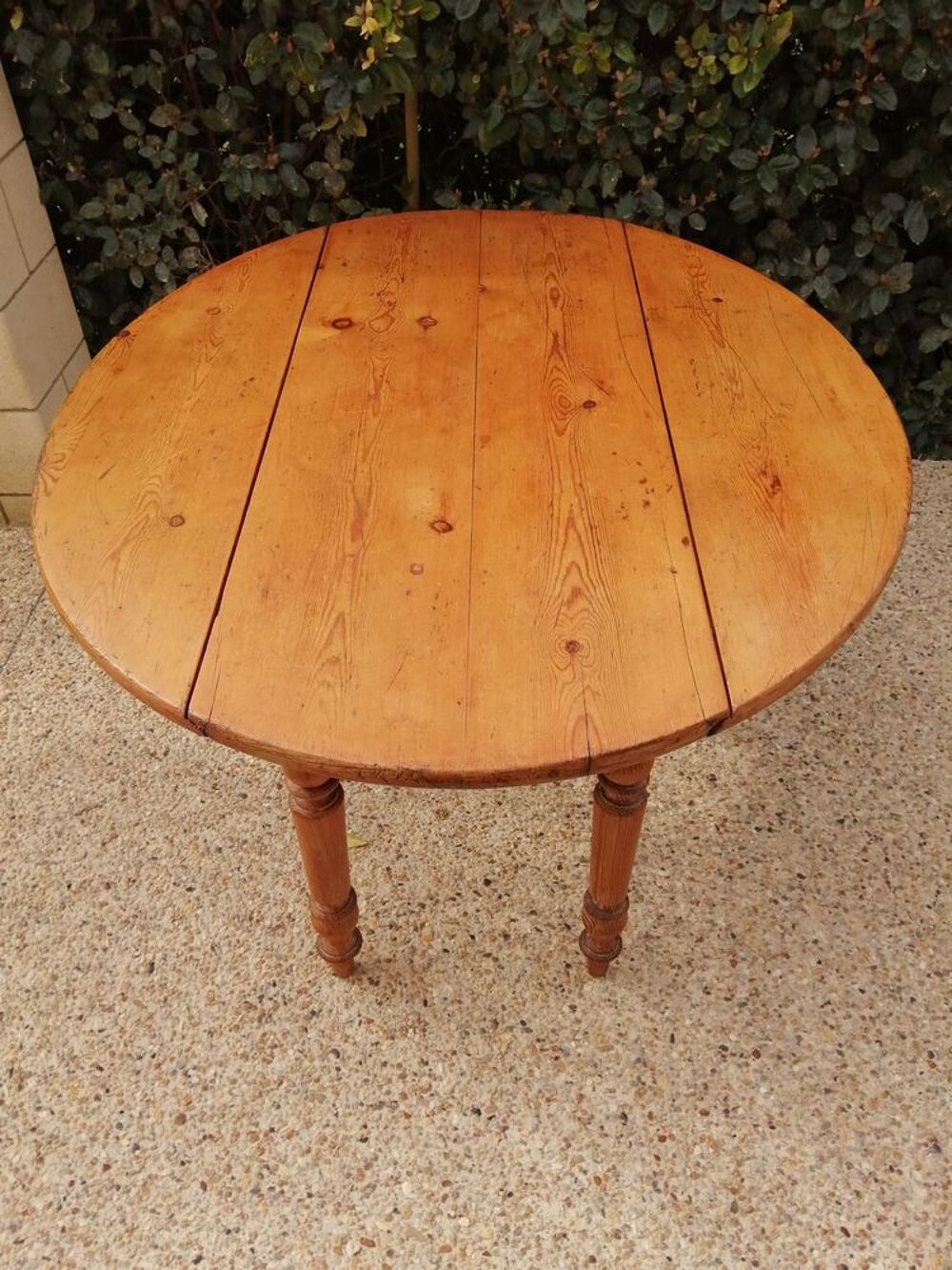 Table ovale en bois ancienne transformable Meubles