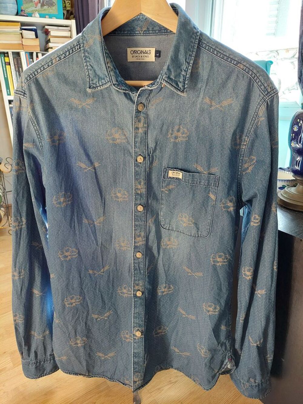 Chemise en jeans fantaisie L Vêtements