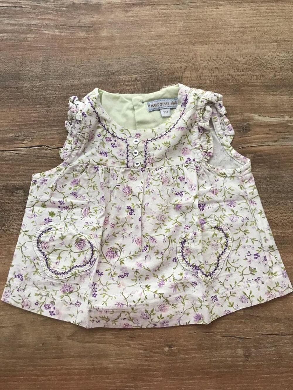 Ensemble d&eacute;bardeur/short enfant fille " Natalys Puériculture