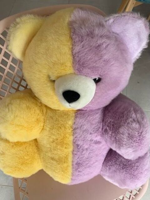 GRAND OURS EN PELUCHE BICOLORE 35 Marcoux (42)