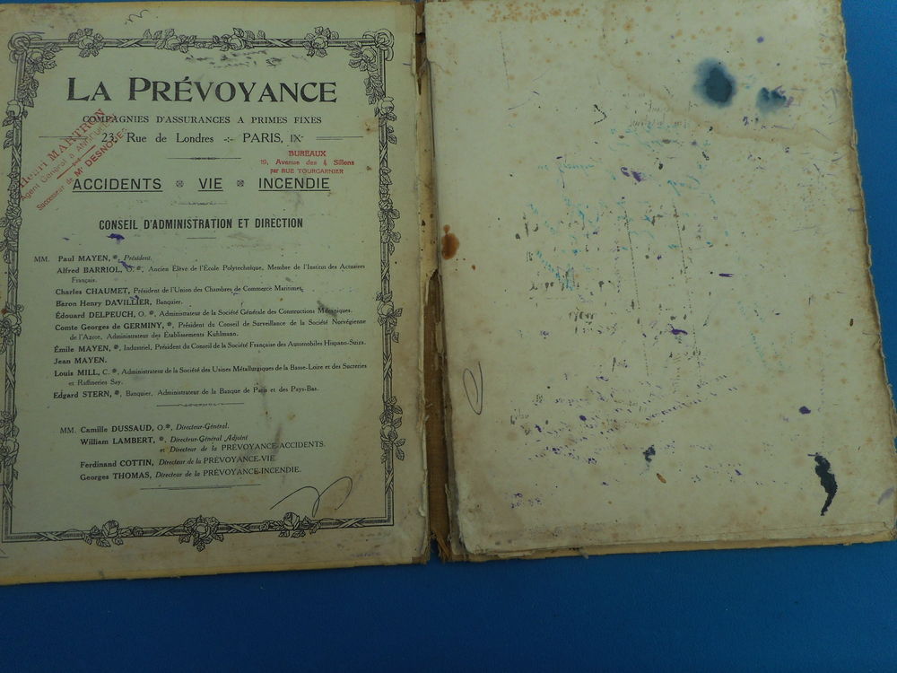 Sous-main en carton "La Pr&eacute;voyance" 