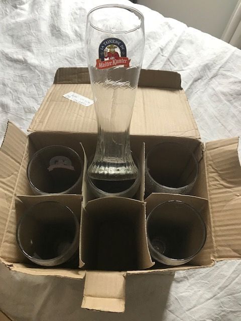 Six verres à bière neufs 15 Mottier (38)