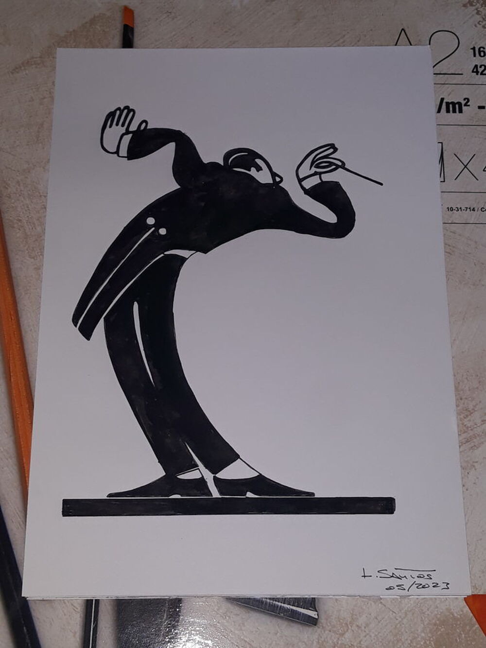 Conducteur: A4 Peinture Moderniste D&eacute;corative Décoration