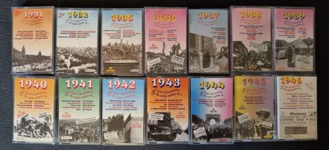 Lot de 14 cassettes audio -  Les Chansons de cette année-là. 46 Aix-les-Bains (73)
