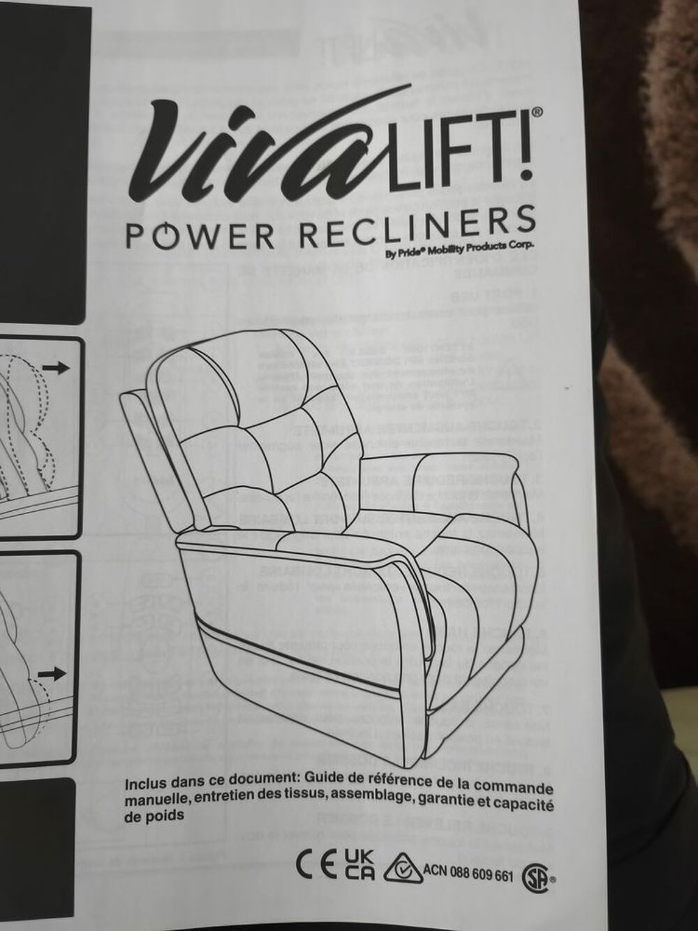 Fauteuil releveur &eacute;lectrique vivalift Meubles