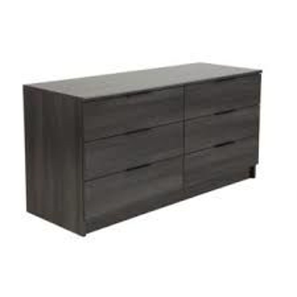 Cadre de lit ALINEA mod&egrave;le Brooklyn + commode Meubles