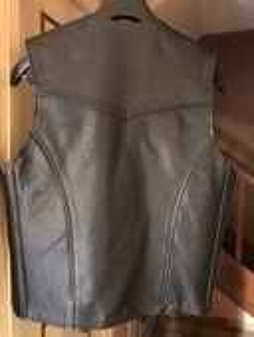 Gilet cuir biker Vêtements