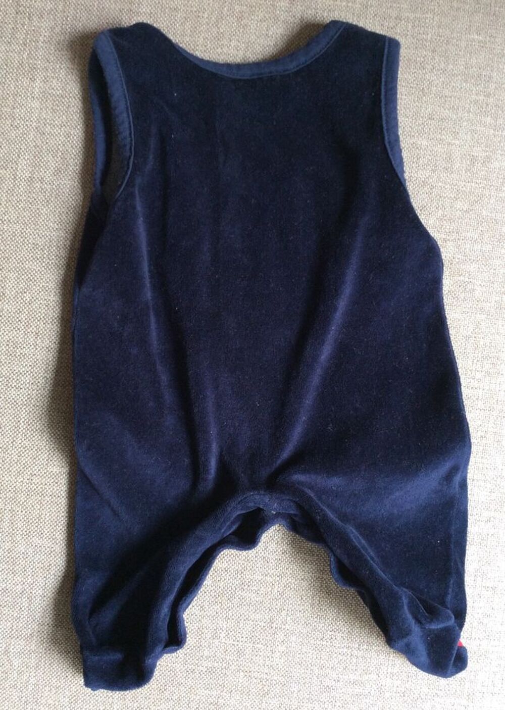 Grenouill&egrave;re / Pyjama sans manche bleu marine chiens - 62 Vêtements enfants