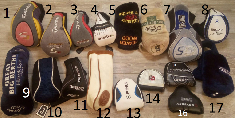 Couvres Drivers, Couvres Bois &amp; Putters de Golf Sports