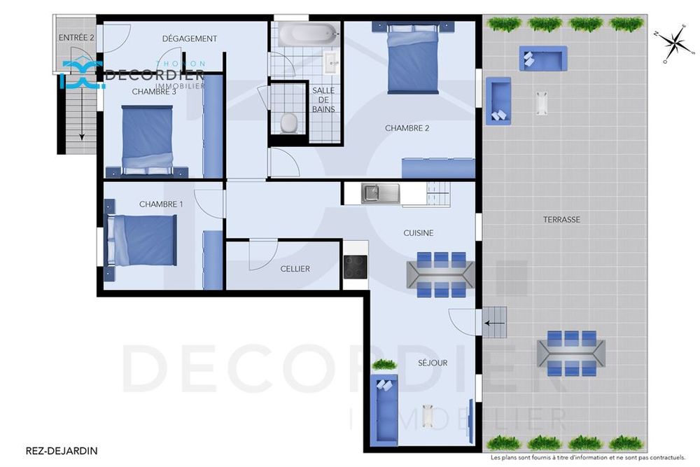 Vente Maison ORCIER – MAISON MITOYENNE AVEC FORT POTENTIEL, TERRASSE ET VUE MONTAGNE 81 M² ET 105M² A AMENAGER Orcier