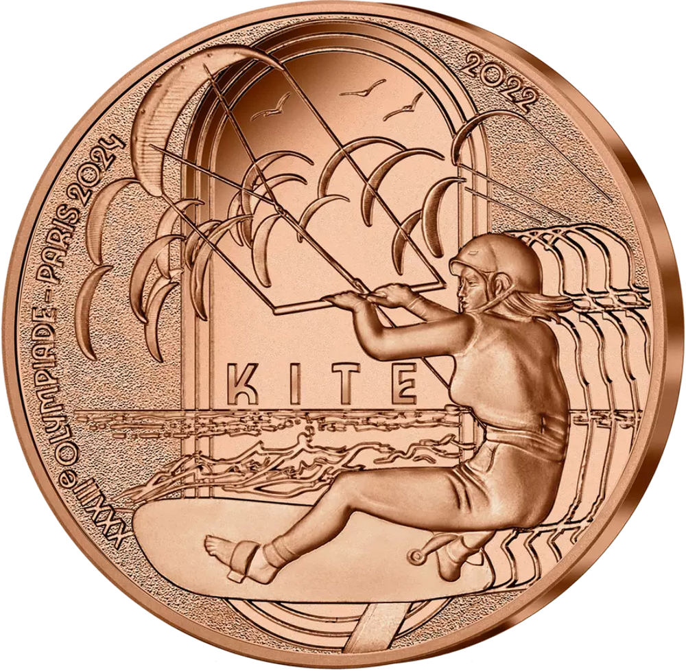 Monnaie de 1/4€ - Sports Kite - JO Paris 2024 