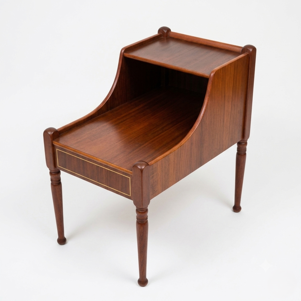 Paire de tables de chevet danoises scandinaves en acajou Meubles
