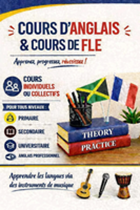   COURS DE LANGUES/SOUTIEN SCOLAIRE 