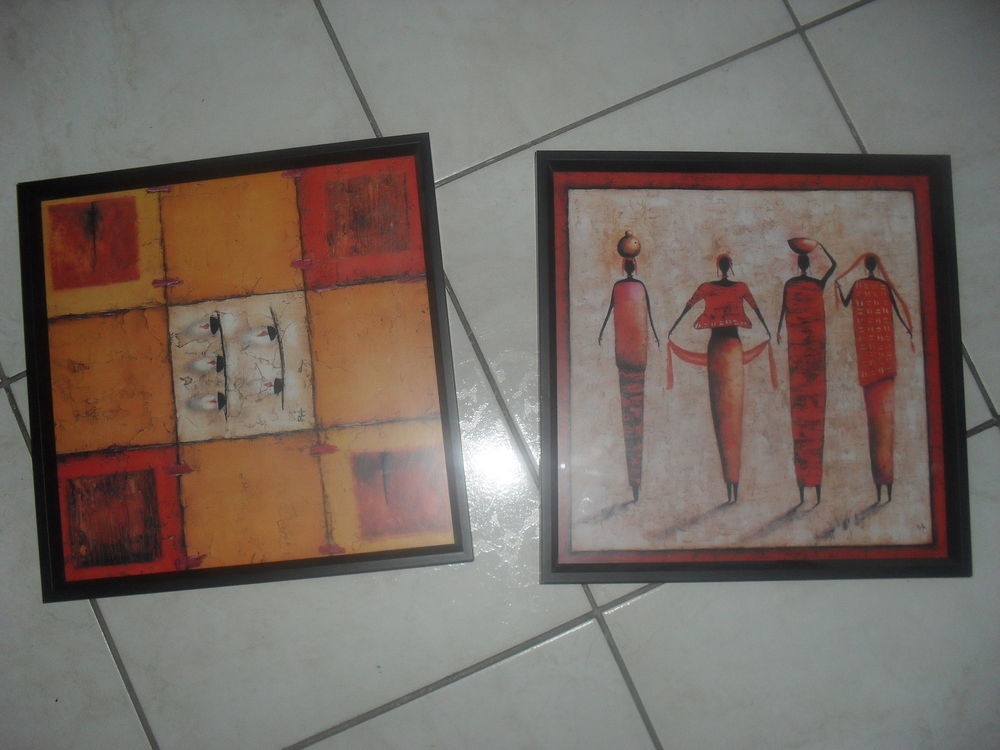 2 cadres styles africain neuf Décoration