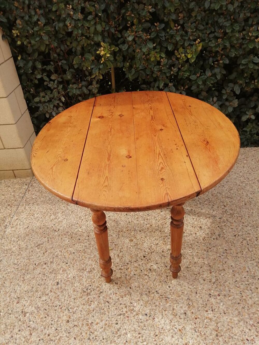 Table ovale en bois ancienne transformable Meubles