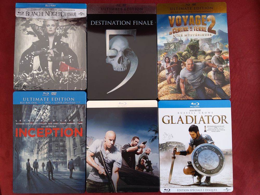 Collection STEELBOOK DVD et blu-ray
