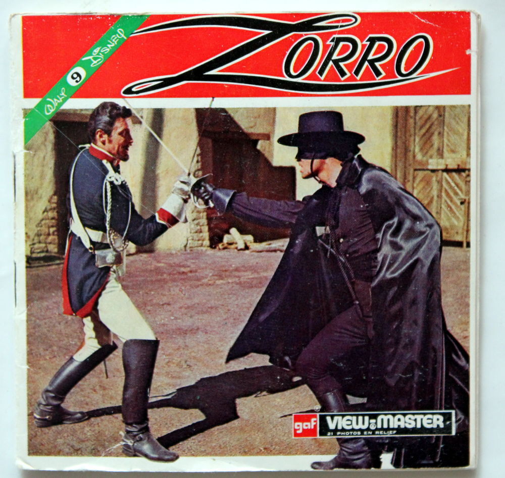 Pochette disques View master ancien ZORRO 