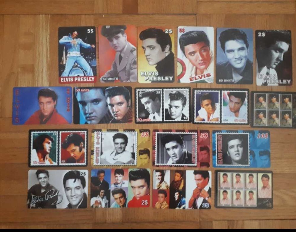 19 t&eacute;l&eacute;cartes ELVIS PRESLEY 