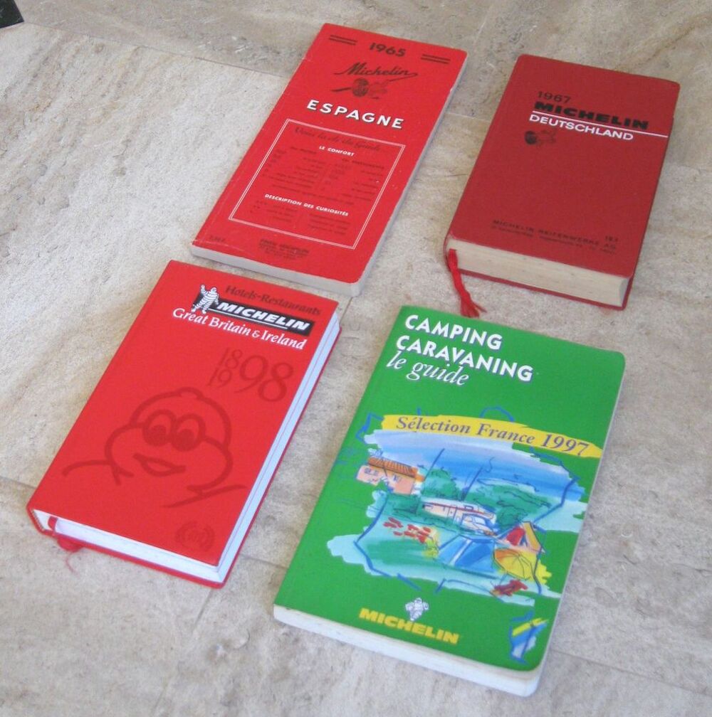 4 Guides Michelin anciens 
