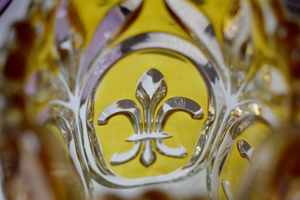 Vase cristal 1950 pi&egrave;ce rare 