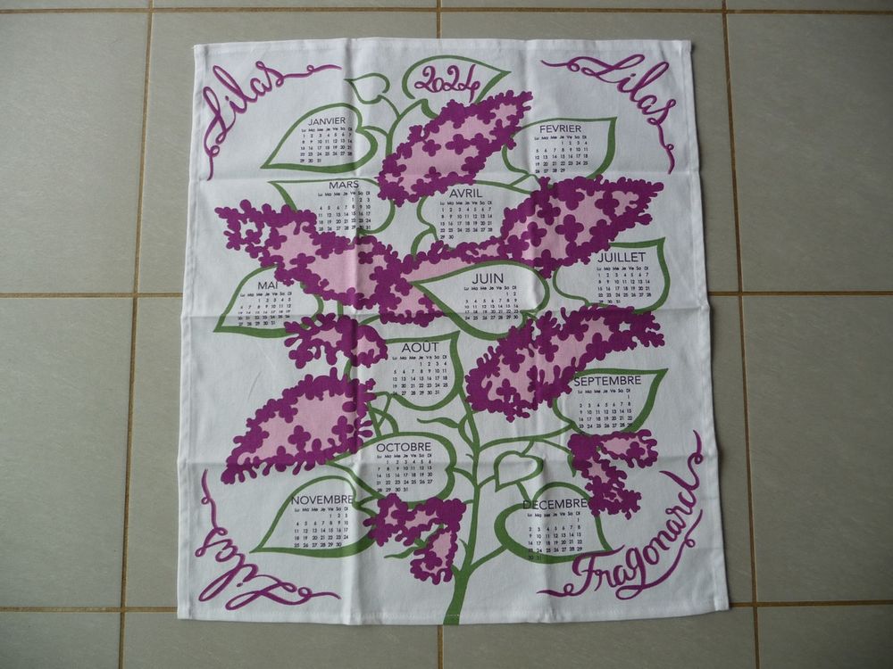 Torchon lilas FRAGONARD Parfumeur - N E U F Cuisine