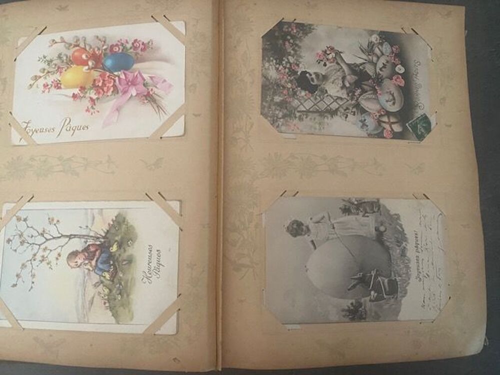 Environ 300 cartes postales sur le th&egrave;me de Paques 
