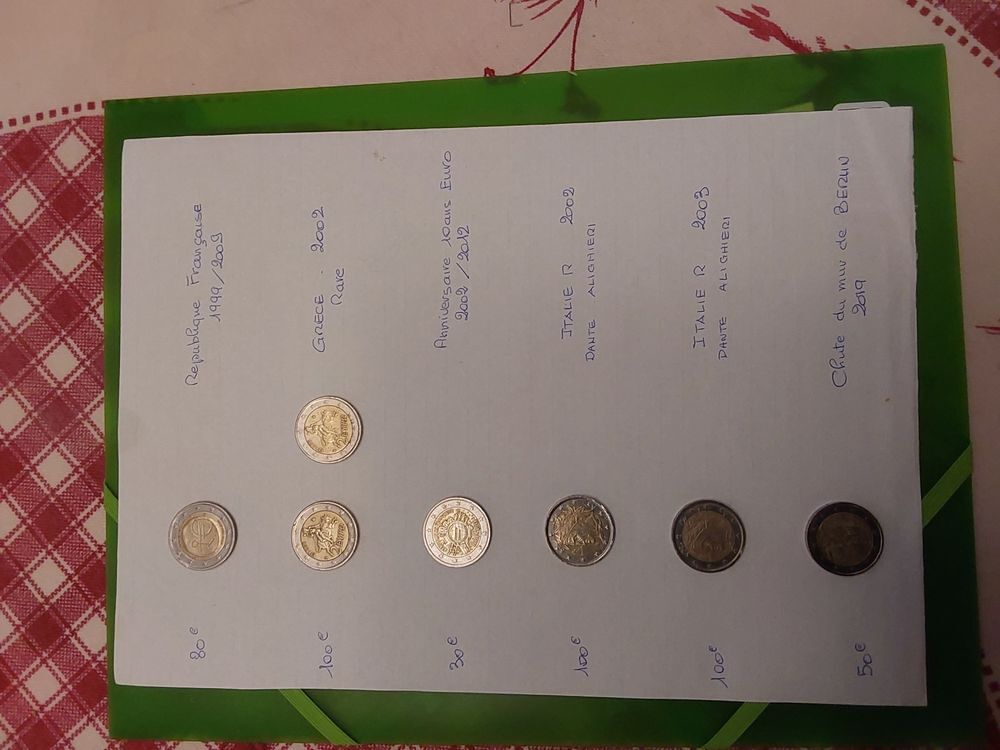 pieces de 2 Euros pour collectionneurs 