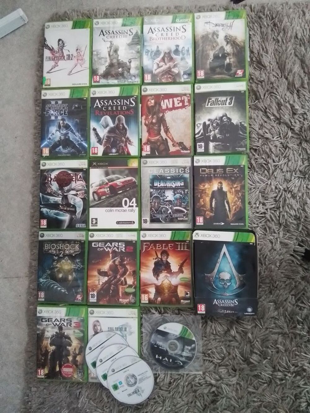 Lot de 19 jeux XBOX 360 - Jeux vidéo