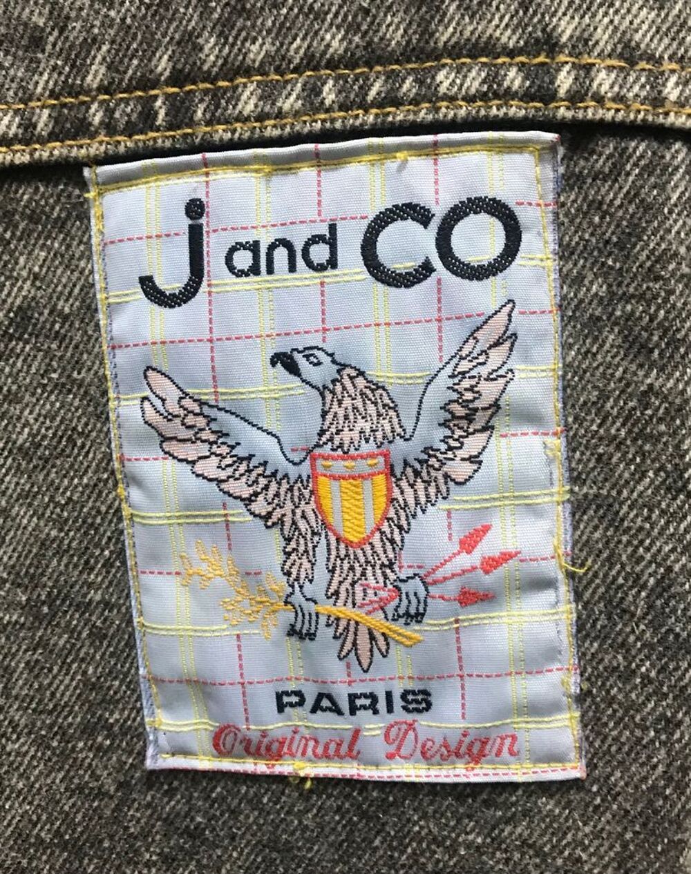 Blouson en Denim Gris Vêtements