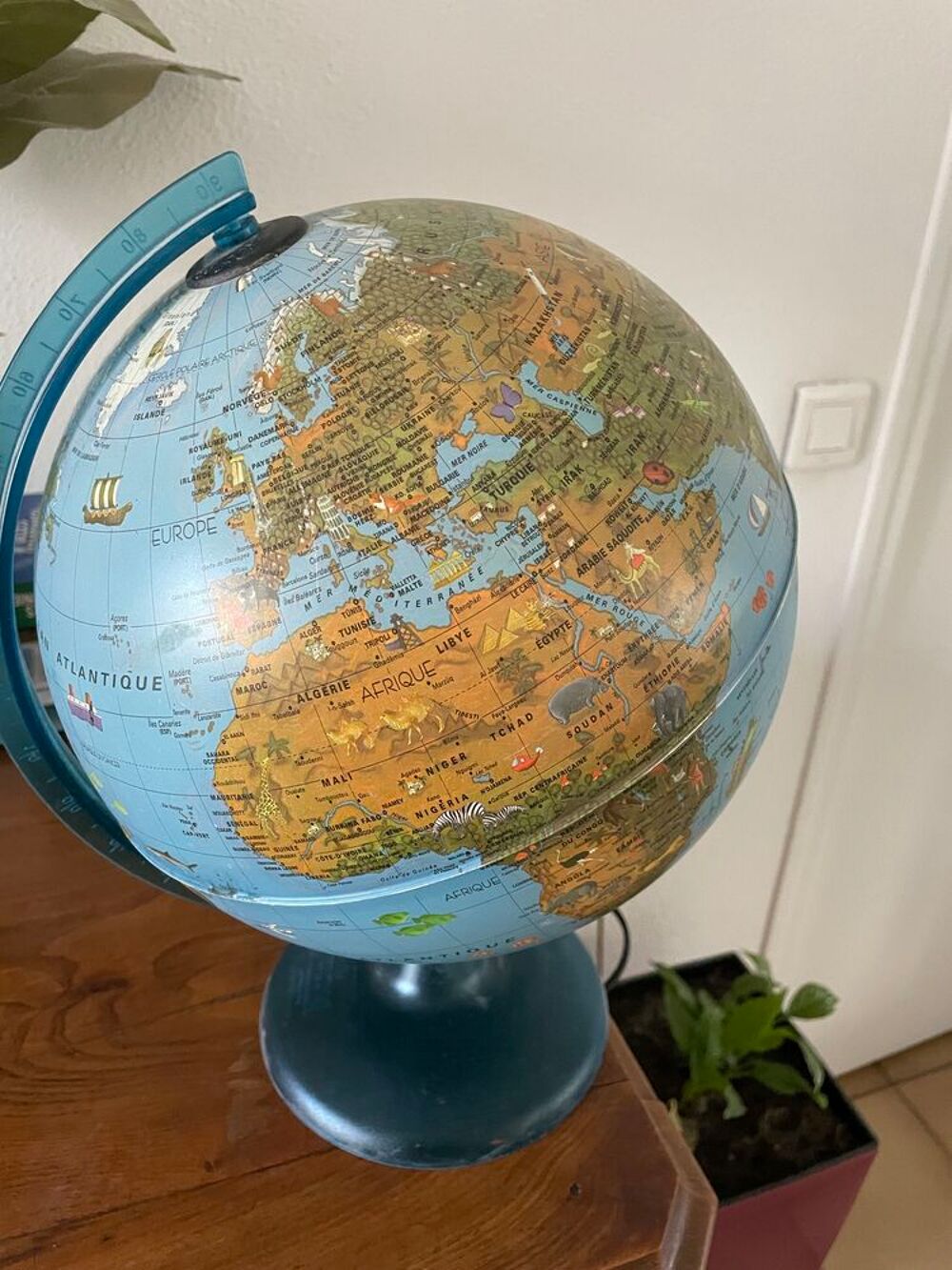 Map-Monde Lumineuse Décoration