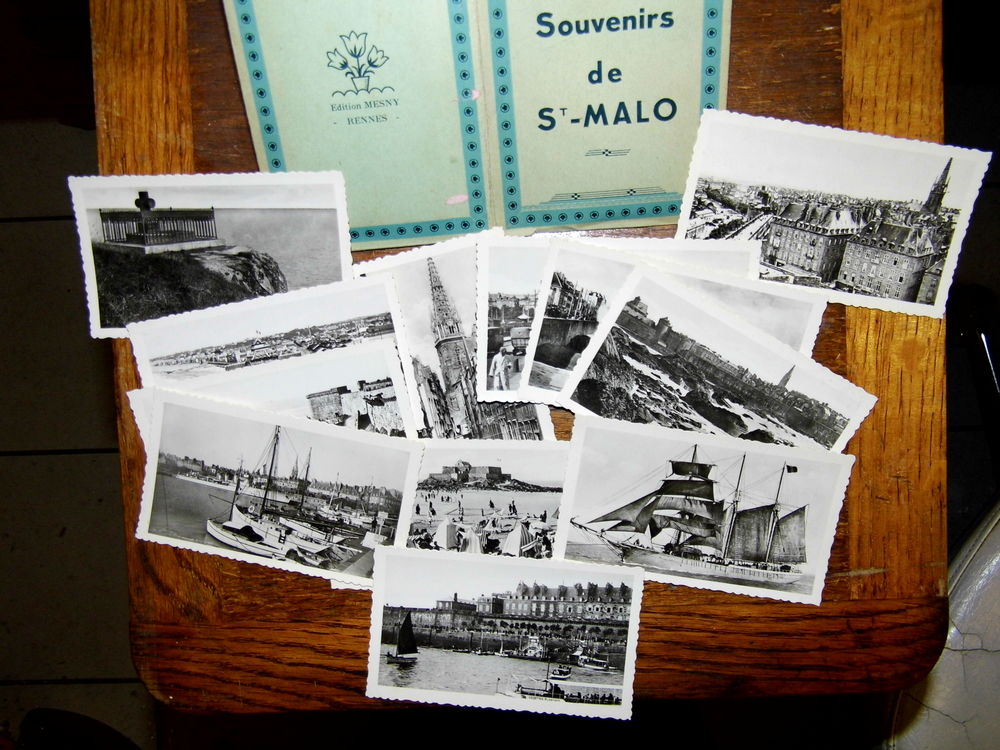 CPA 12 carte postale Mes souvenirs de St Malo photos marine bateaux 