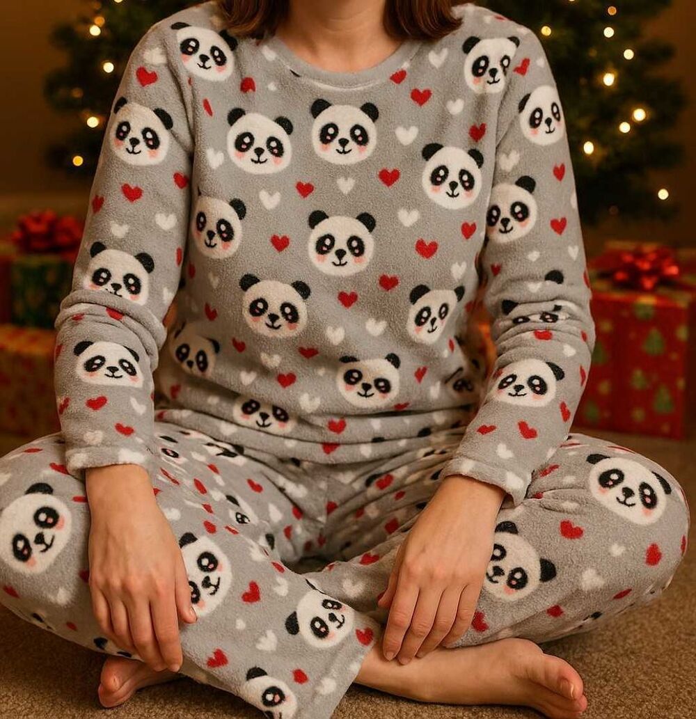 Pyjama douillet &agrave; motifs pandas €" Taille G Vêtements