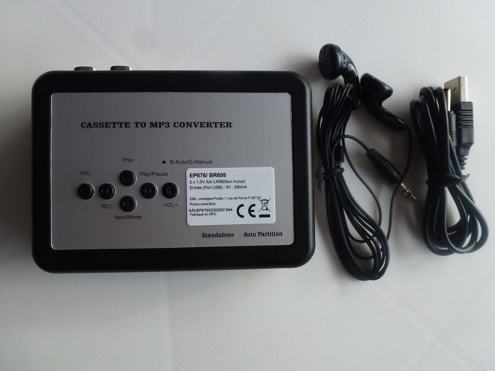  Baladeur ? Convertisseur num&eacute;rique de cassettes Audio et hifi