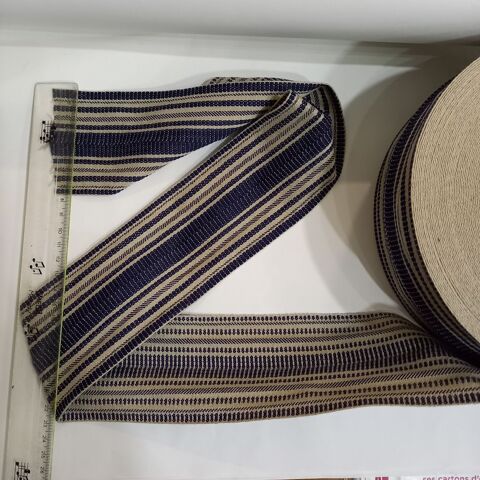 Sangle en coton de couleur bleue et naturel de qualit� sup�r 12 Saumur (49)