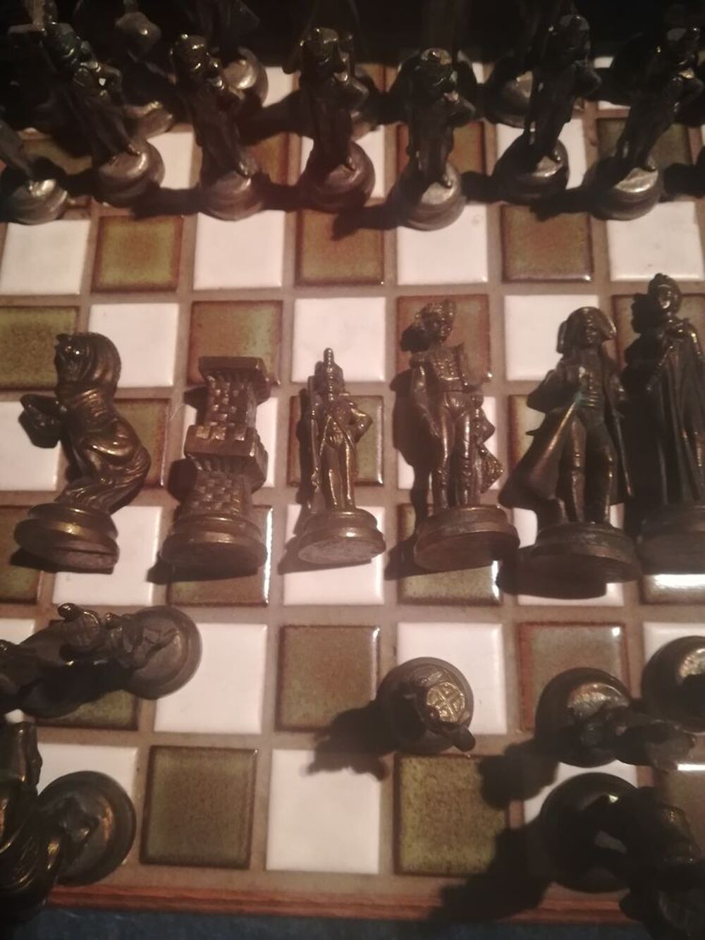  Jeu d'Echecs Napol&eacute;on en M&eacute;tal Massif Jeux / jouets