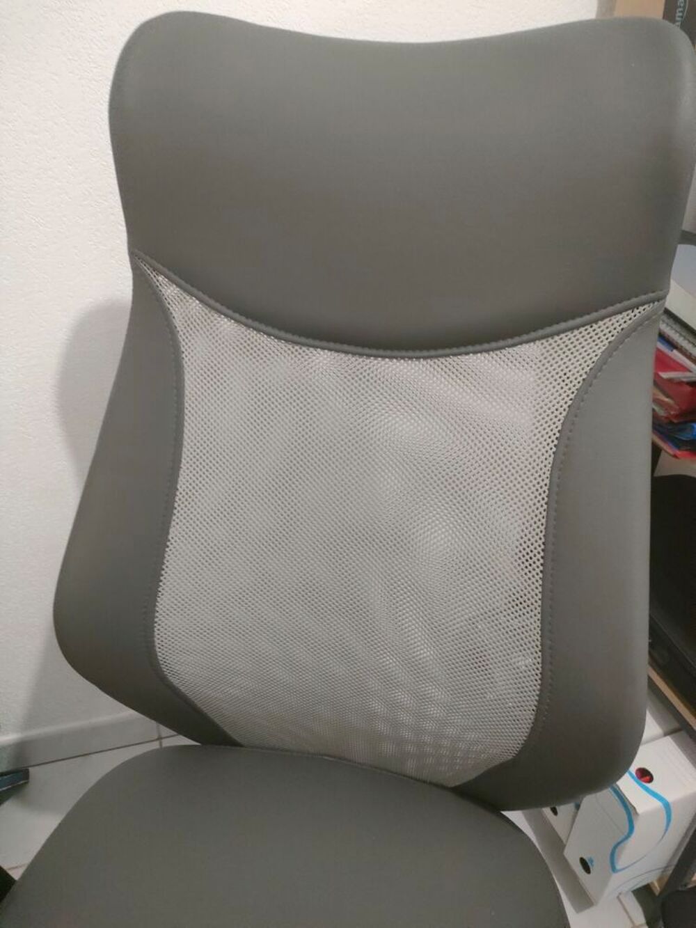 Fauteuil BUREAU gris et noir Meubles