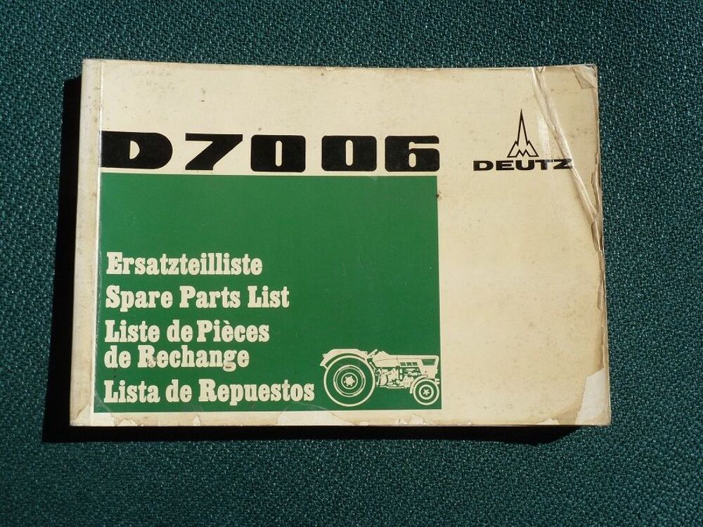   DEUTZ  tracteur D 7006 : catalogue de pices  