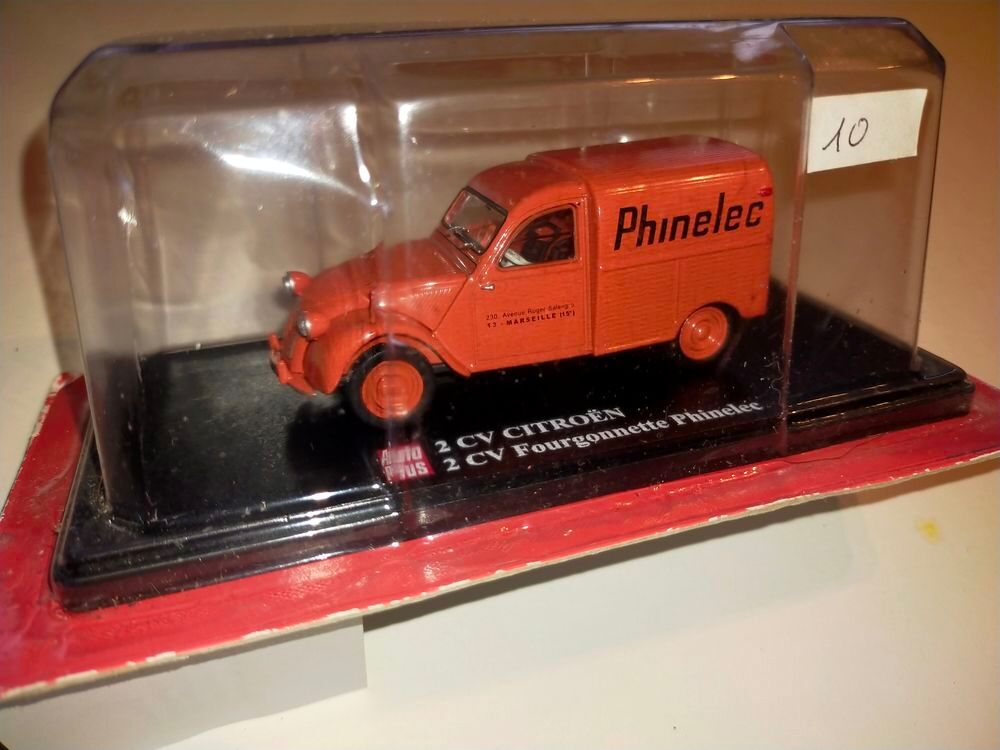 miniature 2CV Citro&euml;n fourgonnette Phinelec 1/43
