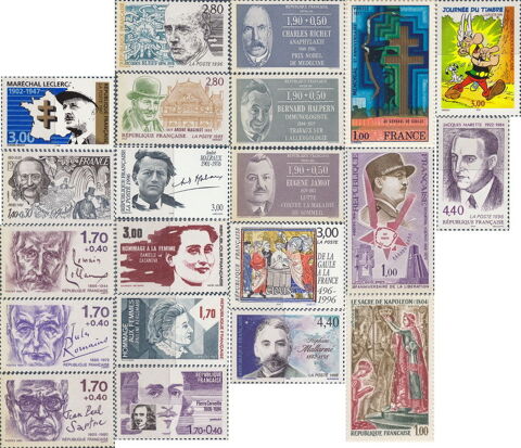 Timbres France  PERSONNAGES CELEBRES  de 1F  4F50 NEUF
0 Aubin (12)