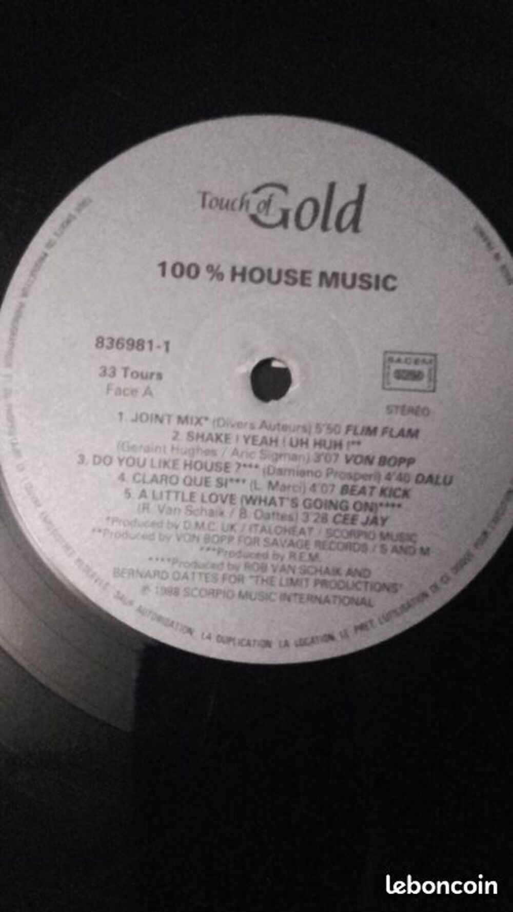 Vinyle 33 T de House Music CD et vinyles